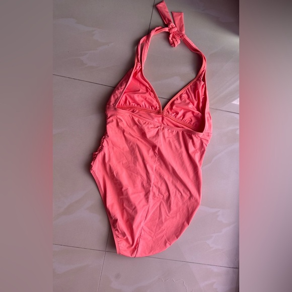 La Blanca One Piece Swimsuit - Size L orange summer pool sun - Picture 4 of 16
